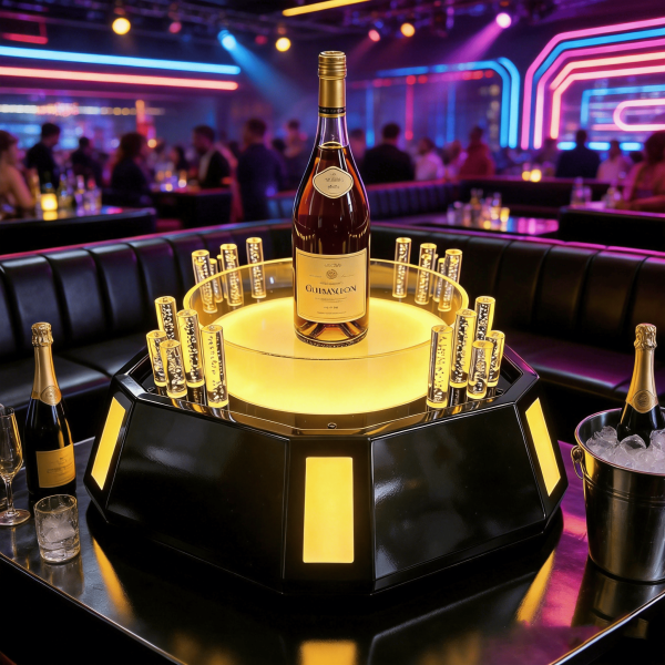 1-2.png Octagonal LED Wine & Shot Glass Tray