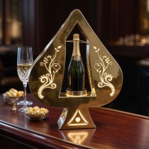 Golden Spade A LED Wine Stand