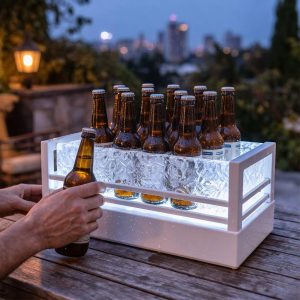 White LED Beer Ice Crate