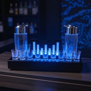 LED Bar Shot Rack With Dual Shakers