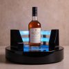 Double Blue Light Circular Wine Stand