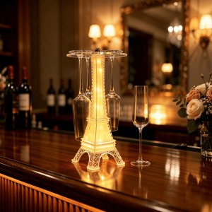 LED Eiffel Tower Champagne Flute Holder
